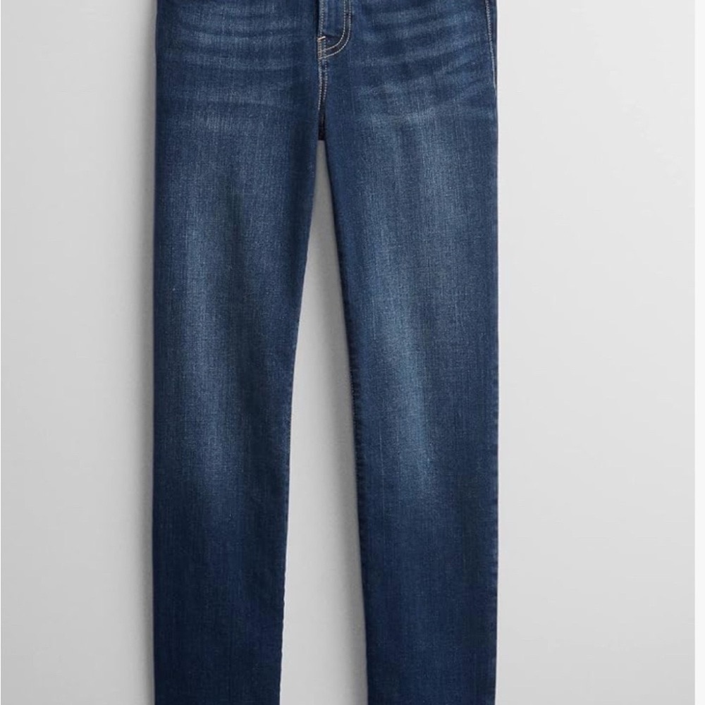 Gap Denim Straight Leg Jeans 8/29R Color Dark Nieves.